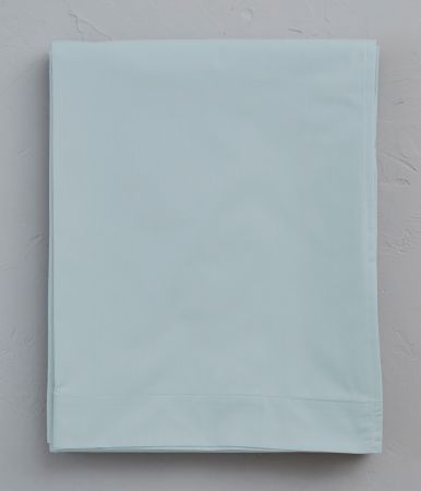 Drap percale bleu givré