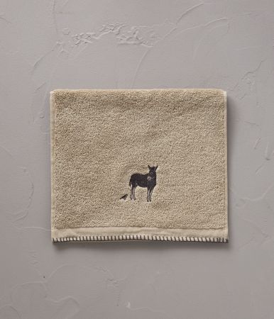 Serviette invité Arsène naturel seigle
