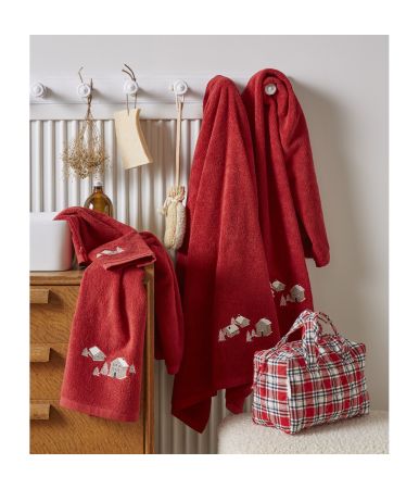 Parure de bain fantaisie Au coeur de la vallée rouge