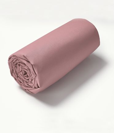 Drap housse coton rose macaron