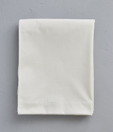 Drap coton blanc crème 180x290 cm