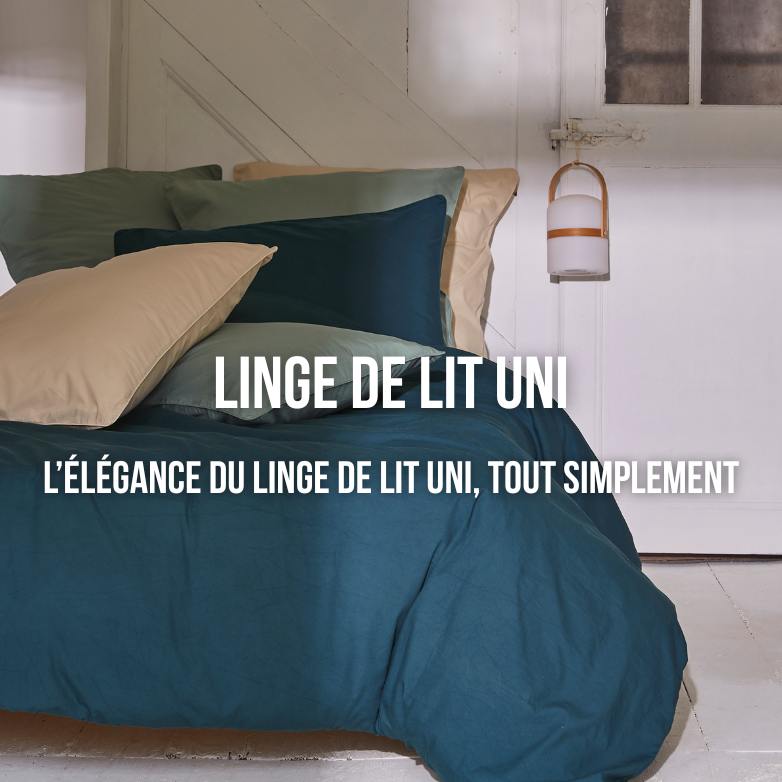 Parure de lit uni