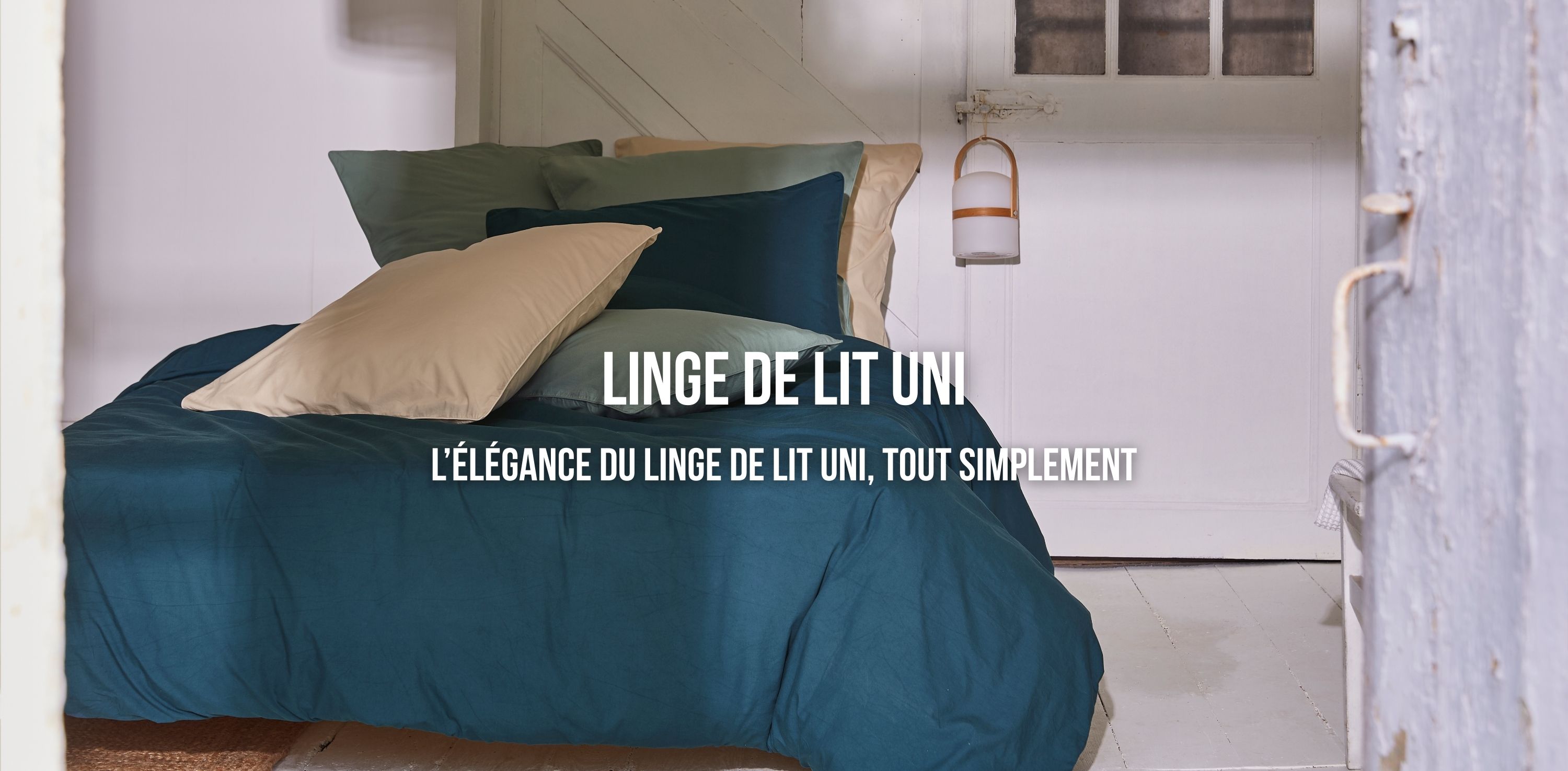 Parure de lit uni