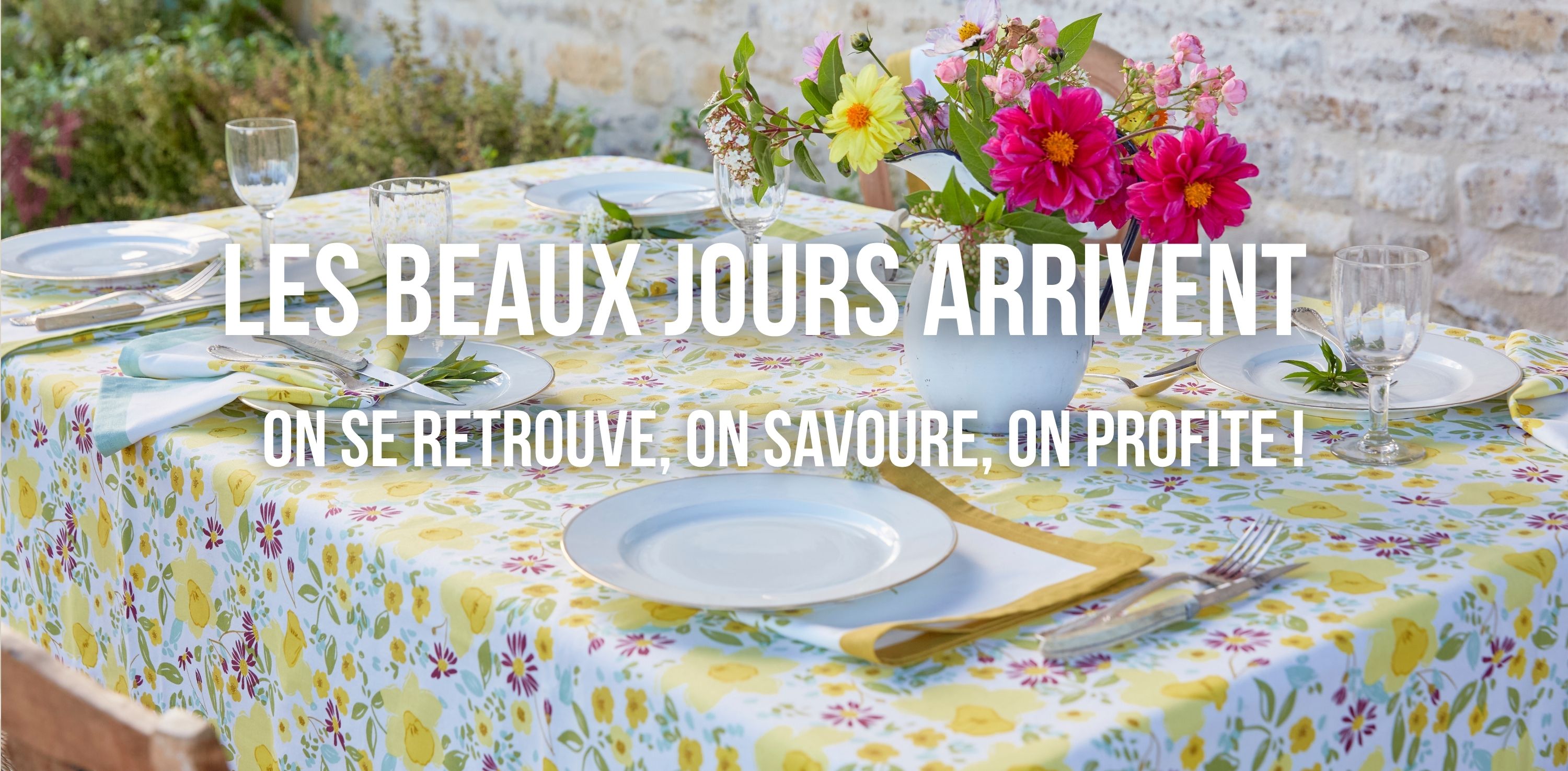 Les nappes, serviettes de table, les sets de table 