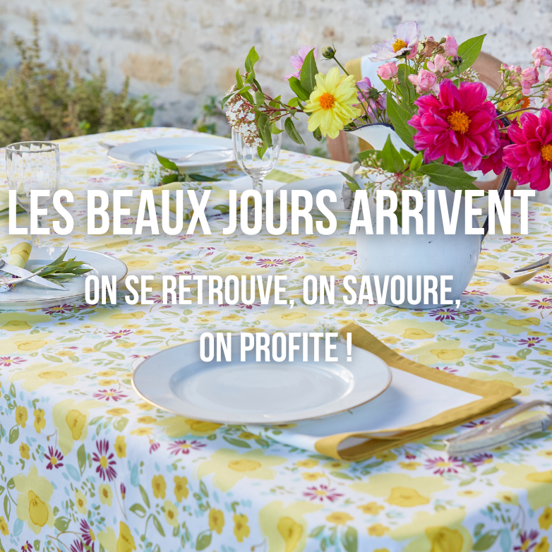 Les nappes, serviettes de table, les sets de table 