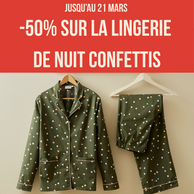 -50% confettis pyjamas
