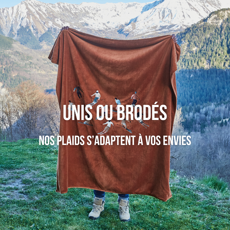 Plaids uns ou brodés