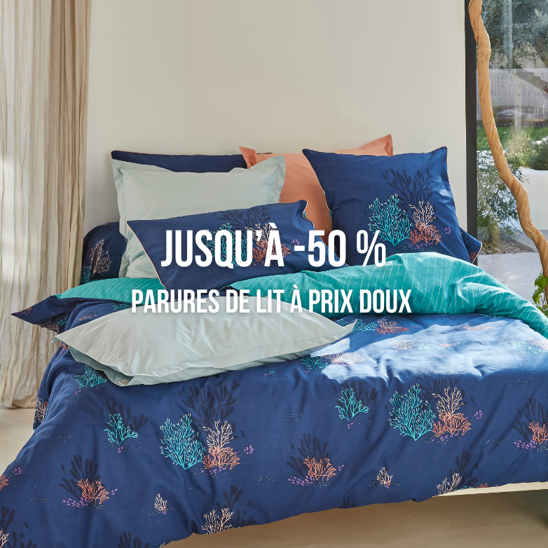 Ventes privées : parure de lit 50% 