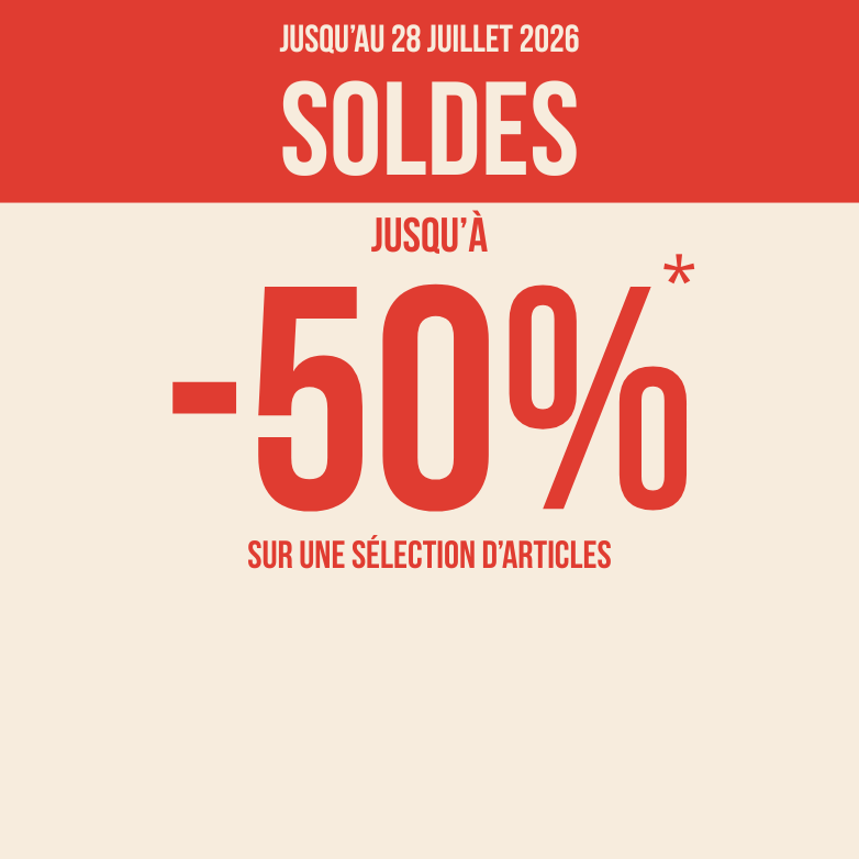 SOLDES  : Jusqu'à -50% de réduction