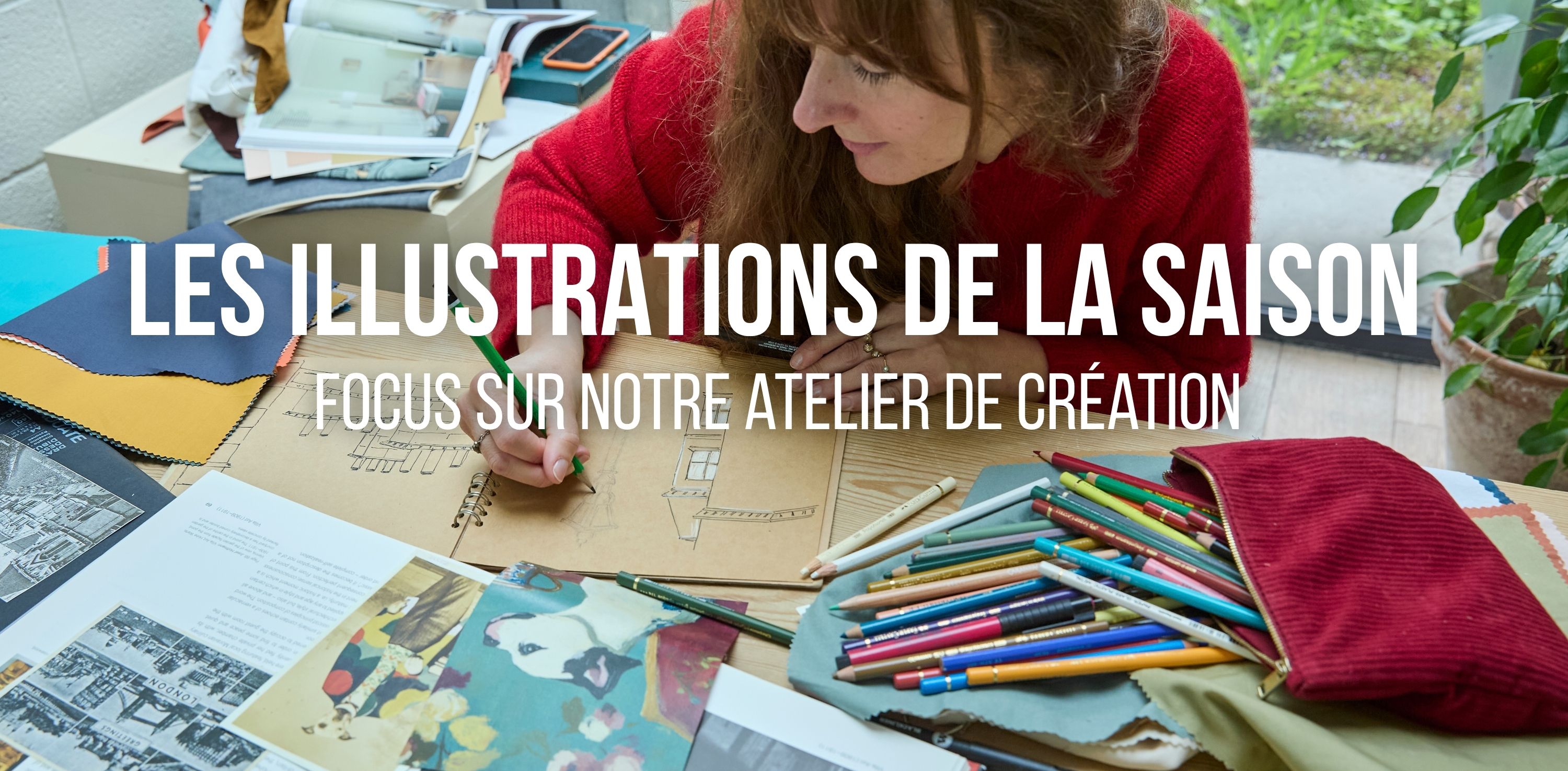 Les illustrations de la saison : linge de lit broderie, illustrations