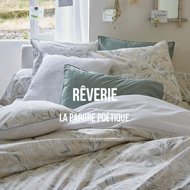 Le linge de lit coloré