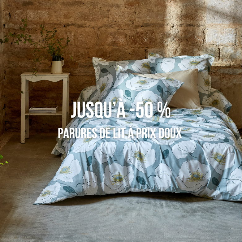 SOLDES : parure de lit 50%